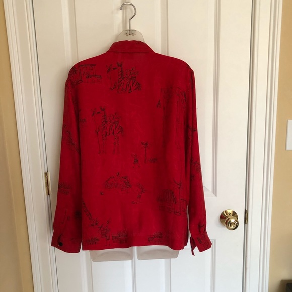 Chico’s Red Blouse - Picture 5 of 5